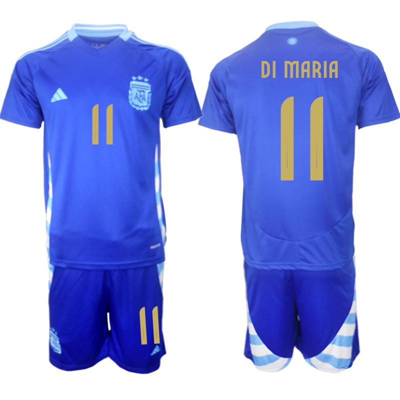 Men 2024-2025 Season Argentina away blue 11 Soccer Jersey